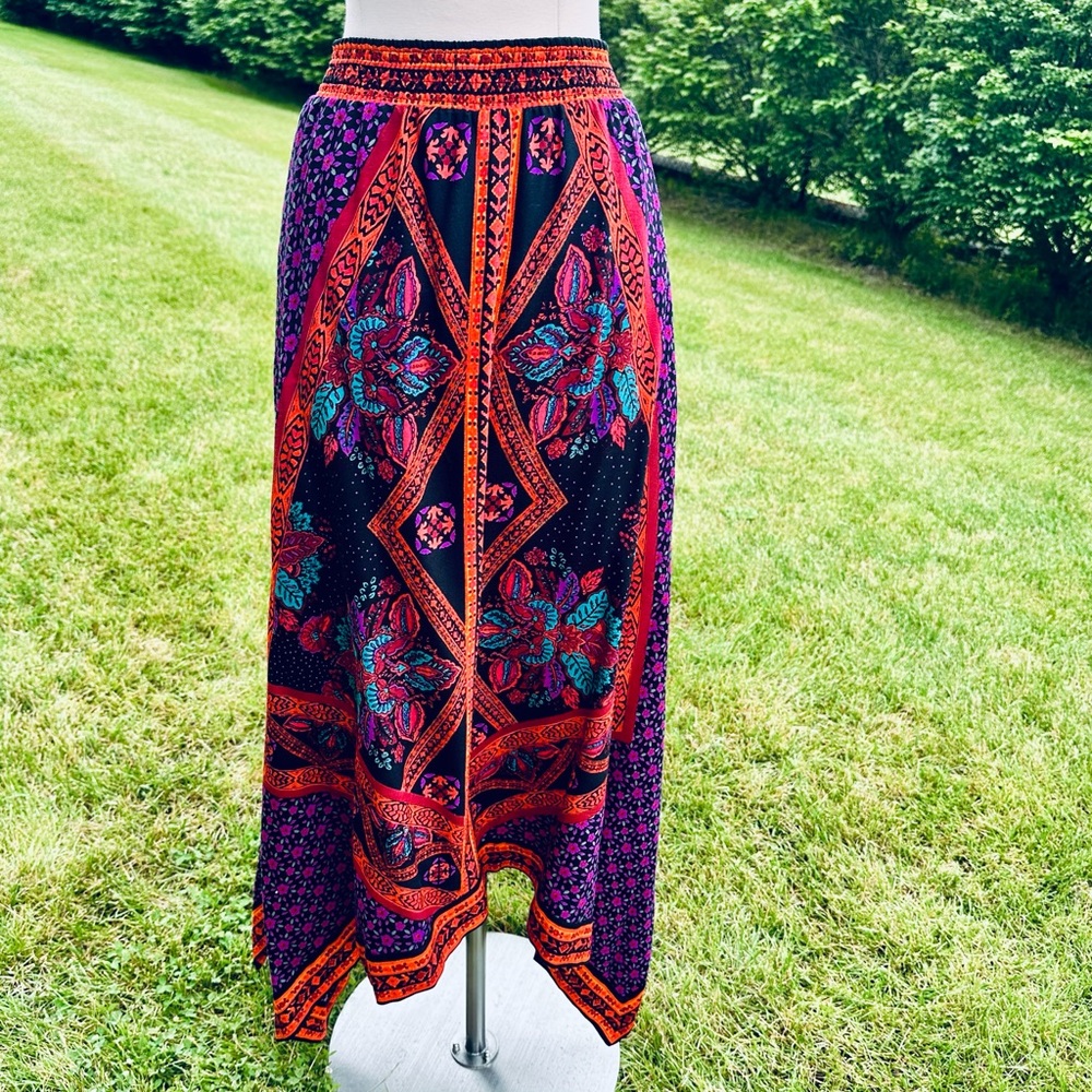 Context Asymmetrical Plus Size Maxi Skirt Moroccan Bazaar